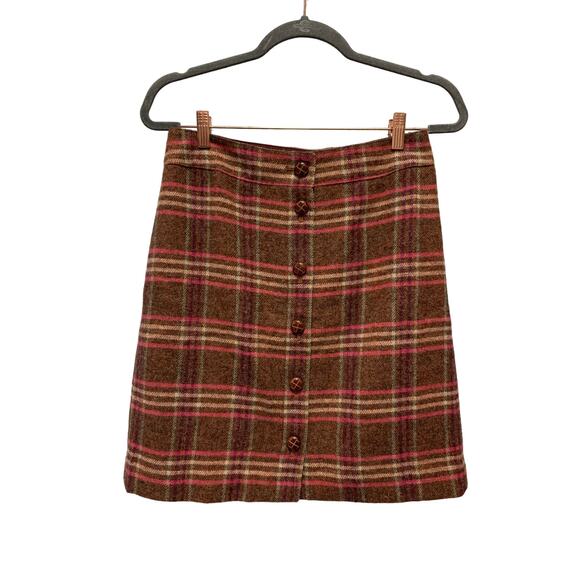 Talbots Wool Blend Skirt Preppy Boho Size 4 - Picture 1 of 6